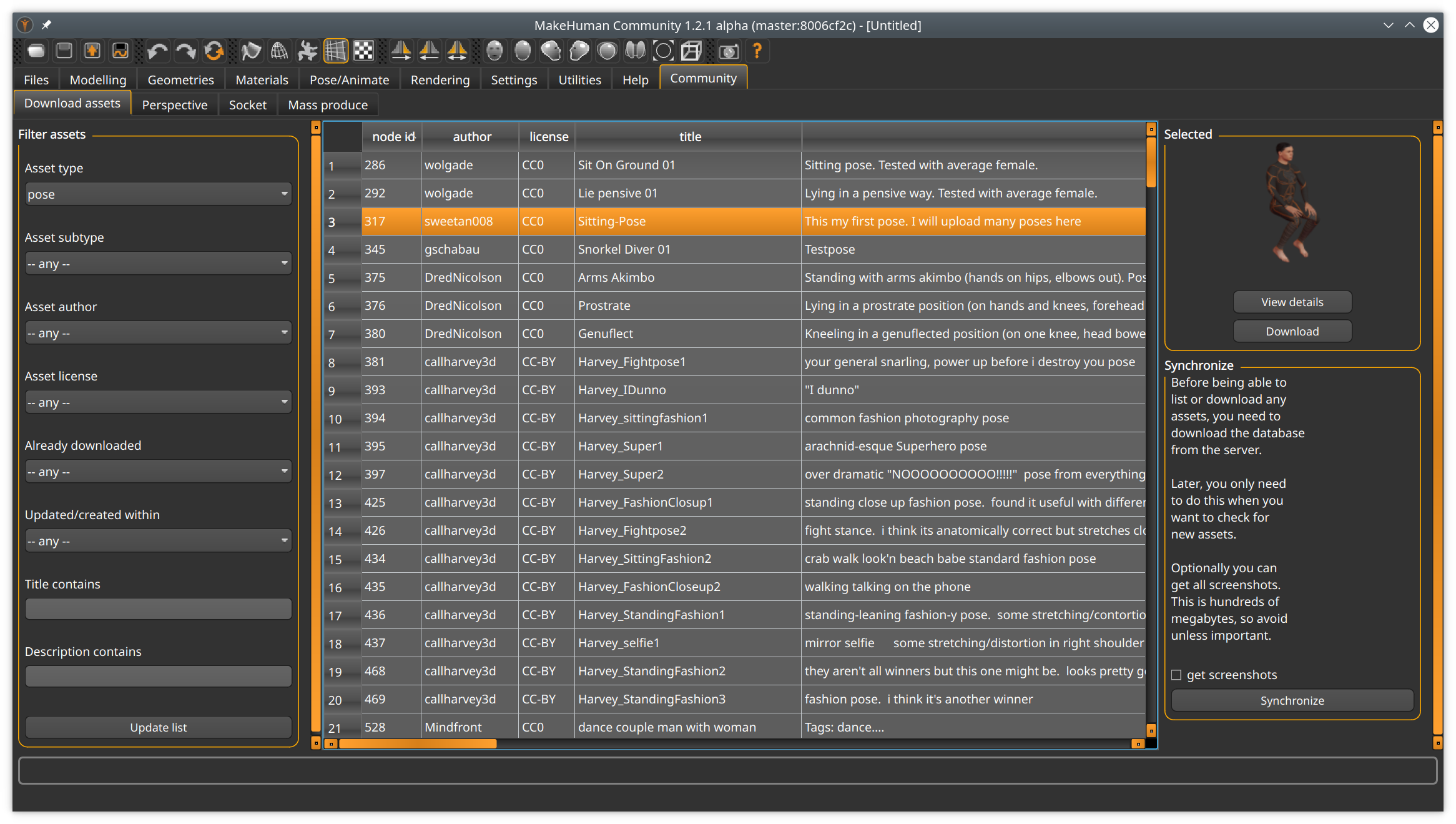 Asset downloader