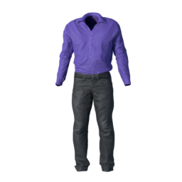 toigo_male_casual_suit_01_purple_shirt_with_black_jeans.png